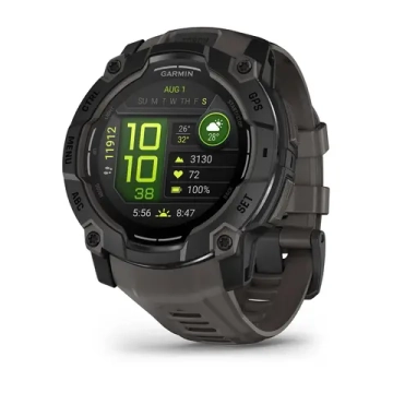 Смарт часы Instinct® 3 – 50 мм, AMOLED, черный корпус с черным ремешком