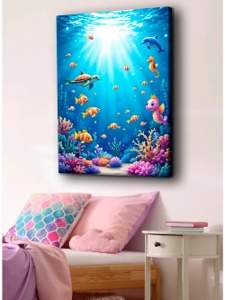 Картина "Морские друзья", на стену 50х70см 1шт.