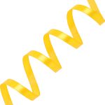 Лента атласная 1-сторонняя 6.0 мм / 27.4±2 метров, 6019, 040 т желтый, Globus