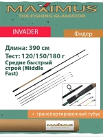 Удилище фидерное (фидер) Maximus INVADER