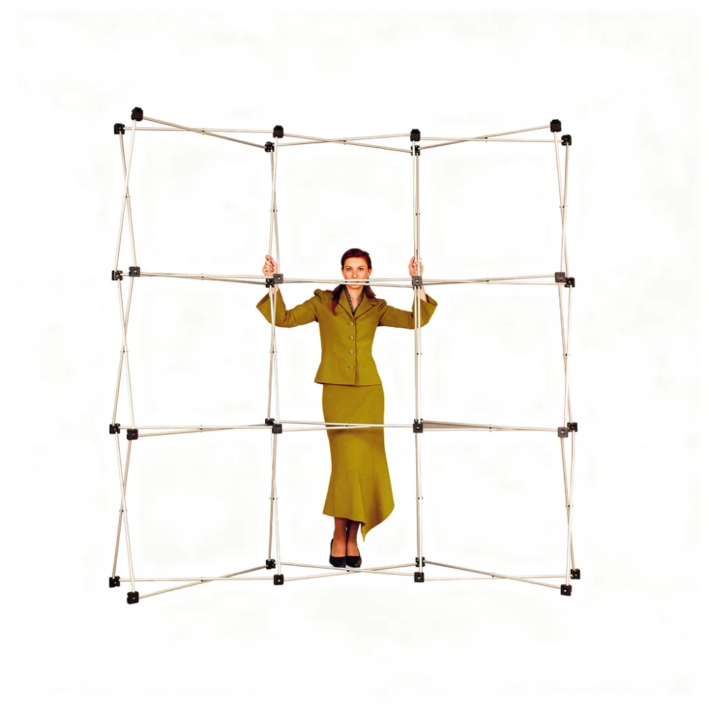 Стенд Поп-Ап 3x3 (Pop-Up) изогнутый