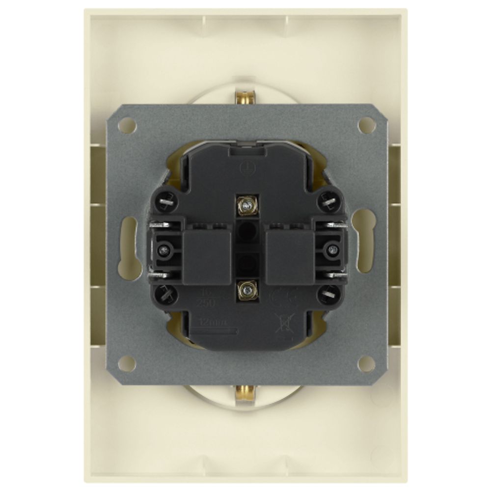 Розетка ЭРА Arktik 16-2107-02 без заземления двойная 2X2P 16А-250В слоновая кость | Эра Arktik