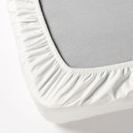 Простыня на резинке IKEA DVALA (ДВАЛА), Белый, 180х200 см