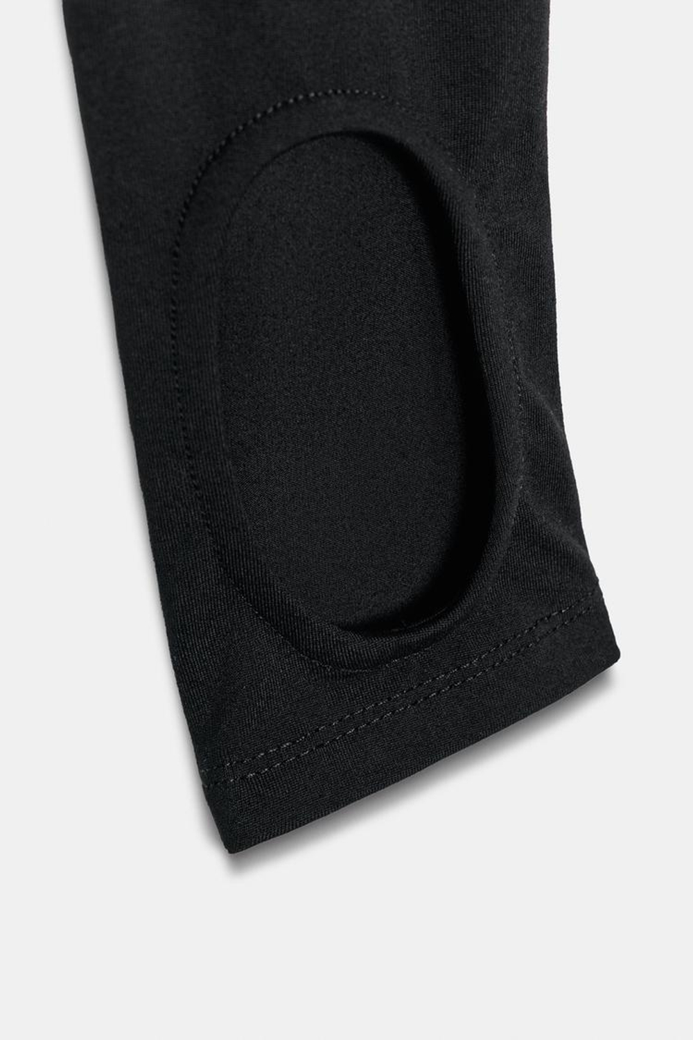 ZARA ЛЕГИНСЫ ИЗ СМЕСОВОГО ПОЛИАМИДА СО ШТРИПКАМИ, ЧЕРНЫЙ