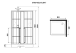 Душевая кабина Niagara Standart ST90/15QL/KL/BKT (90х90х225) низкий поддон(15см),черный,стекло прозрачное,3 места