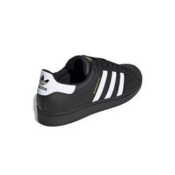 alt="adidas Superstar Black White EG4959 мужские кроссовки черные с белыми полосками вид сбоку на белом фоне"