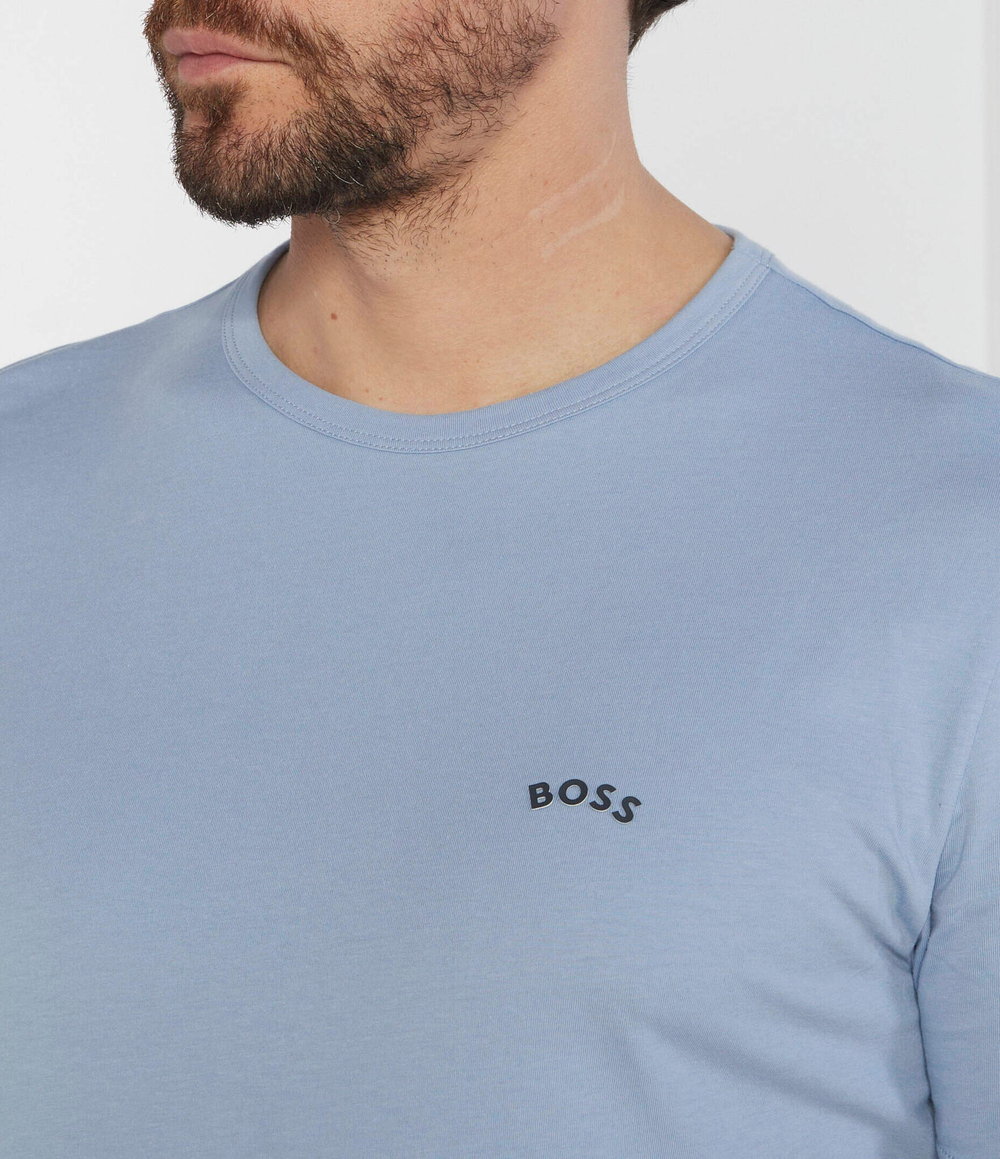 Футболка TEE CURVED BOSS GREEN - голубой(50469062)