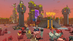 Minecraft Legends Deluxe Edition (диск для PS4, полностью на русском языке)