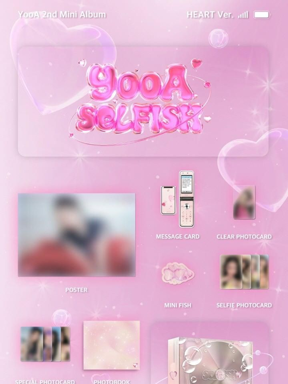 Альбом YOOA - SELFISH 2nd Mini Album RANDOM Version