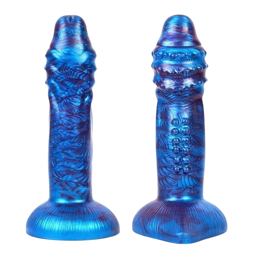 Синий фантазийный фаллоимитатор 22,5см Bior Toys Magic Hero MH-13036