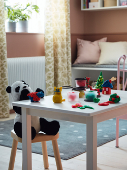 IKEA KRAMIG  (ИКЕА КРАМИГ)  -  Мягкая игрушка - белая/чёрная