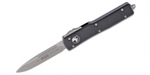 Фронтальный нож Microtech 148-10 UTX-70 Black Выкидной
