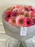 Букет из гербер в розовом оттенке 25 шт