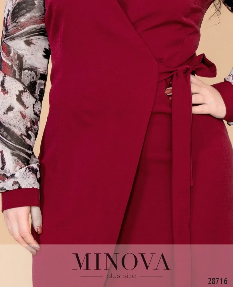 Платье 1120б-марсала Minova