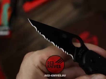 Нож Spyderco Para 3 LTW - черный серрейтор RK-481