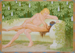 Фидус. Влюбленные (The lovers). Картон, акварель. Частное собрание.