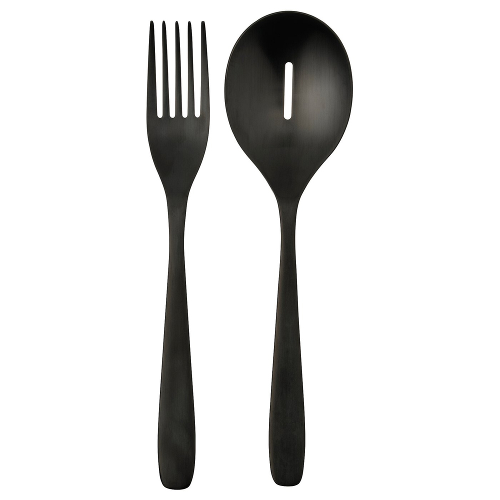 IKEA TILLAGD  (ИКЕА ТИЛЛАГД)  -  Набор для подачи блюд, 2 шт. - чёрный 24 см