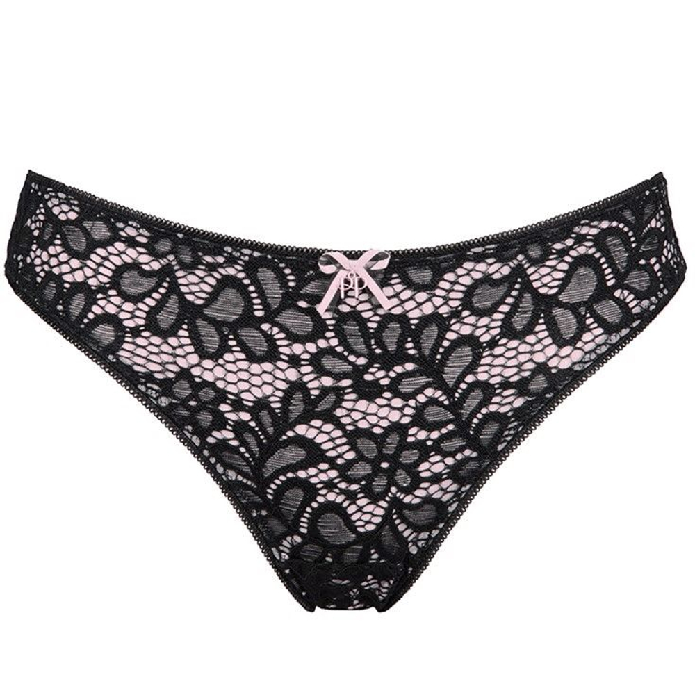 Кружевные трусики-бразилиана Amy (Размер: L) (Цвет: белый)