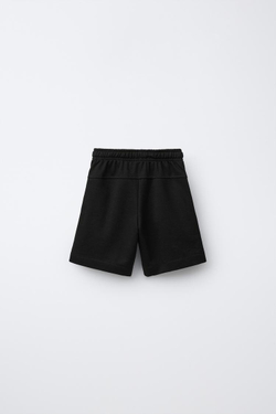 ZARA ОДНОТОННЫЕ ШОРТЫ, ЧЕРНЫЙ