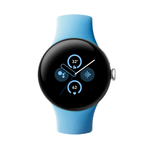 Умные часы Google Pixel Watch 2 Wi-Fi + LTE 41mm, Silver/Bay (Полированный серебристый корпус, ремешок голубого цвета)