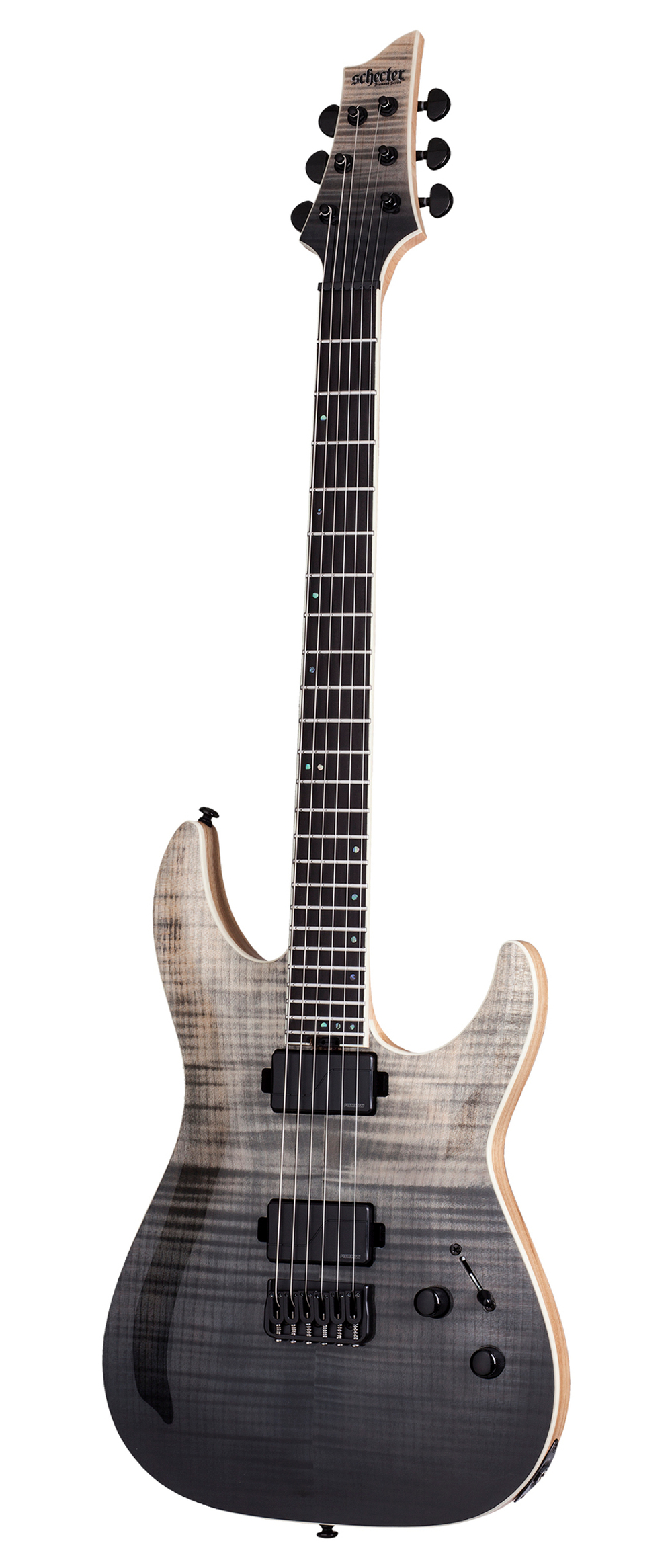 Schecter C-1 SLS ELITE BLACK FADE BURST