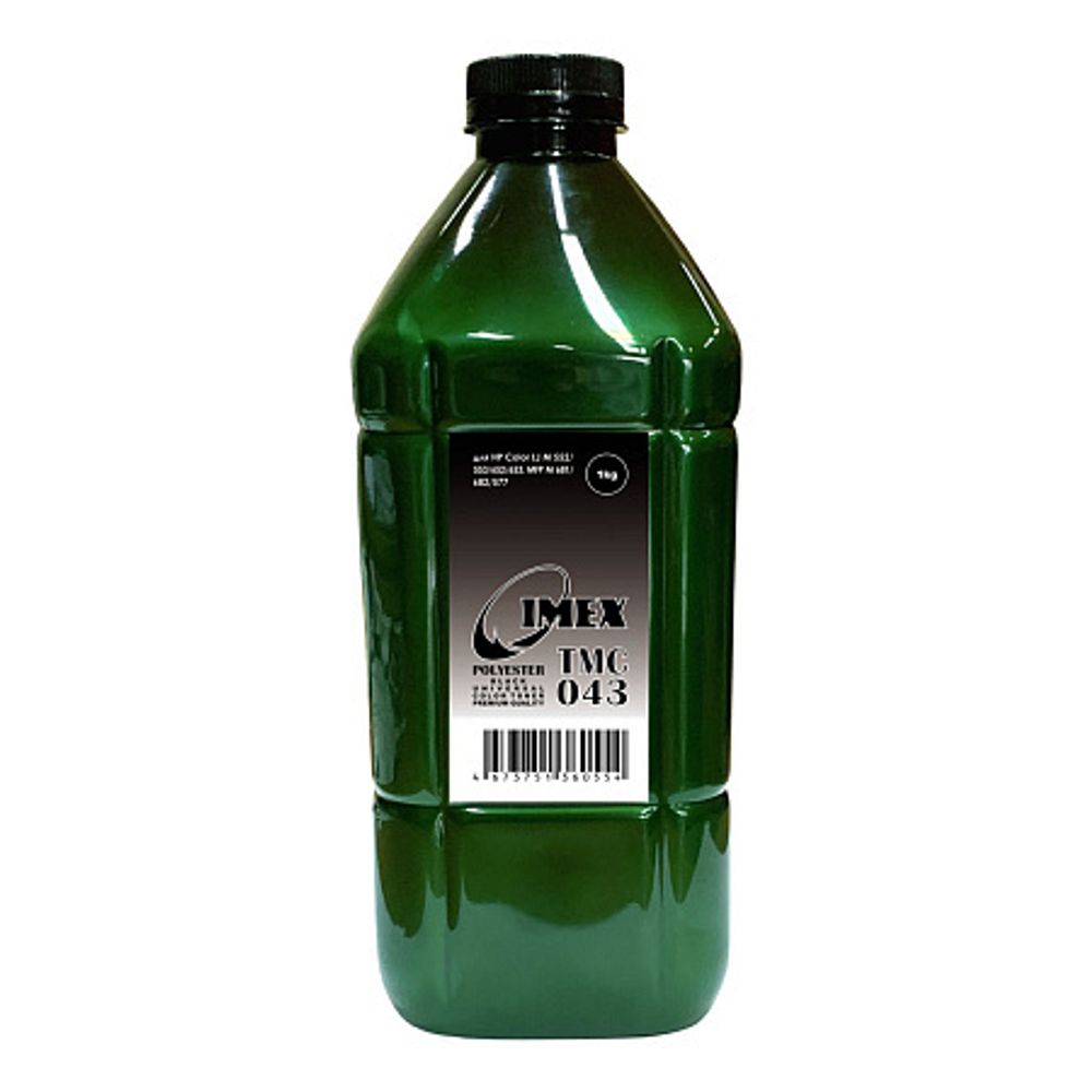 Тонер для HP Color Универсал тип TMC 043 (1кг, черный, Polyester, IMEX) Green Line Тонер для HP Color Универсал тип TMC 043 (1кг, черный, Polyester, IMEX) Green Line