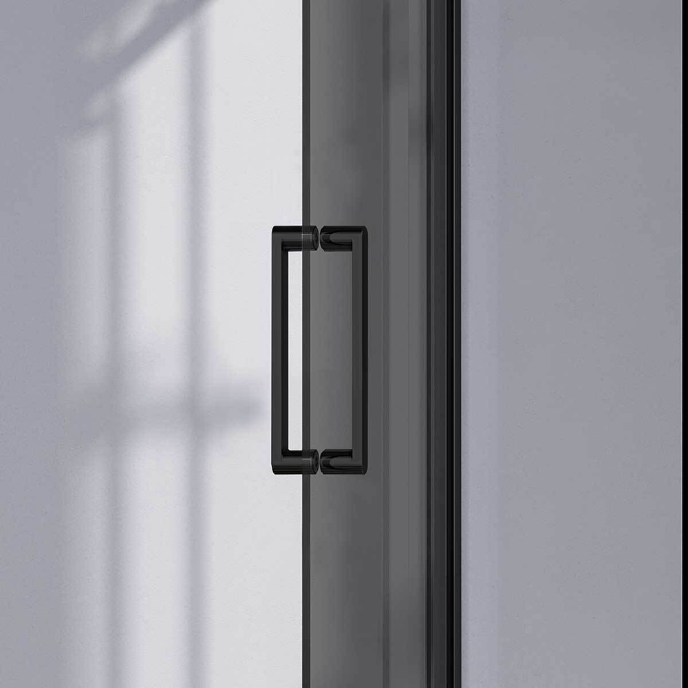 Душевой уголок Комо-Н (Como-N) VSR-4CN9012CGB, 1200*900, черный, стекло тонированное,