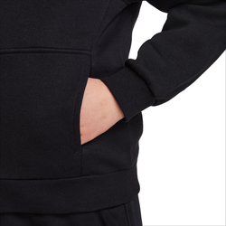 Детская теннисная куртка Nike Kids Club Fleece Full-Zip Hoodie - black/white - Black