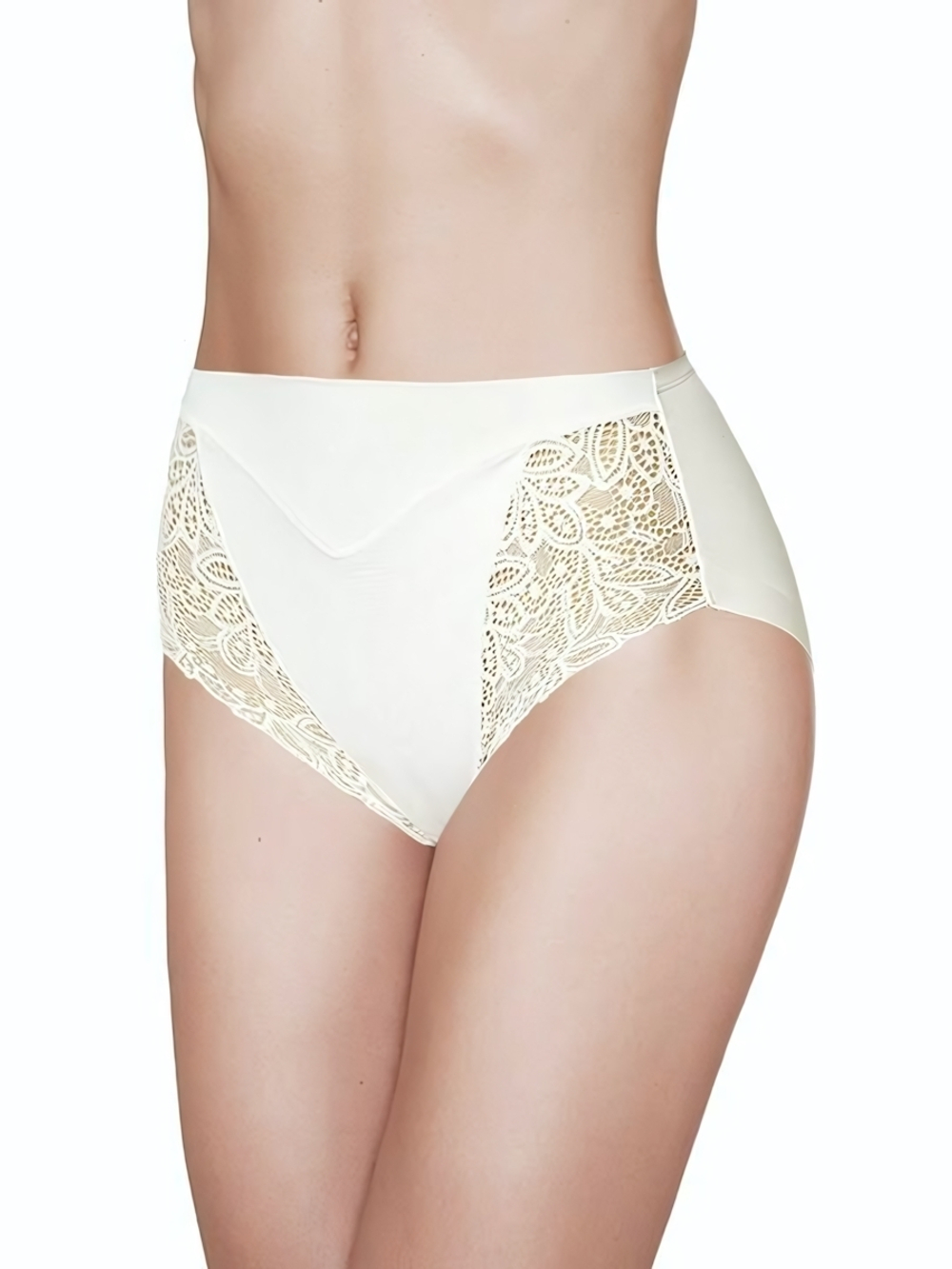 Трусики-слип со средней линией талии Bella Best Comfort (Размер: M) (Цвет: кремовый)