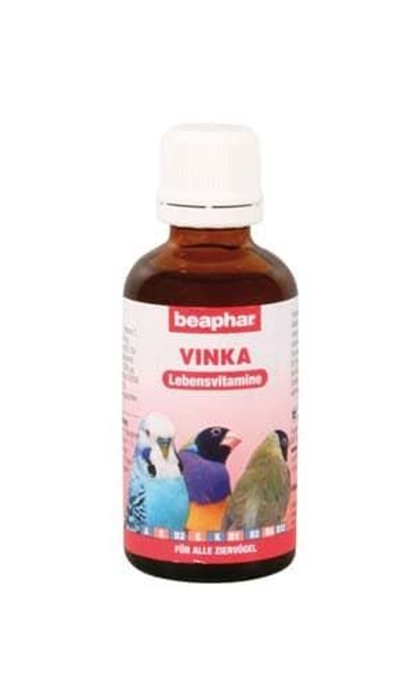 Beaphar `Vinka` витамины для укрепления иммунитета у птиц 50 мл Beaphar `Vinka` витамины для укрепления иммунитета у птиц 50 мл