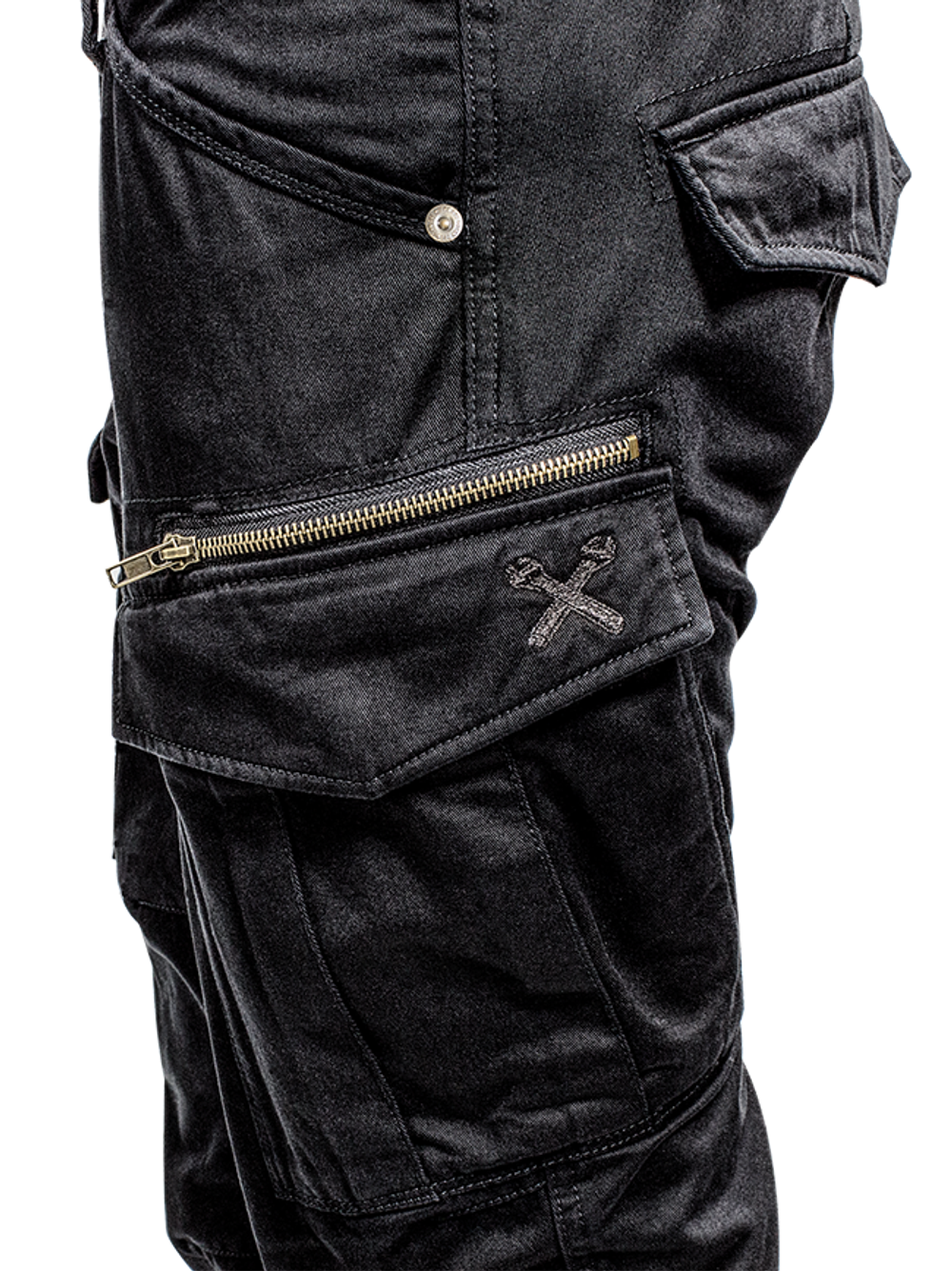 Джинсы Cargo Stroker Black John Doe