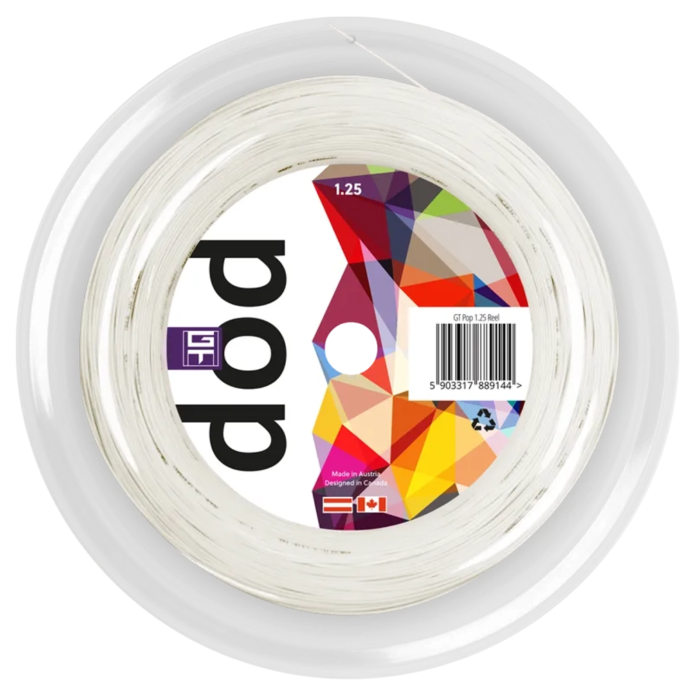 Струны теннисные GT Pop - white (200 m)