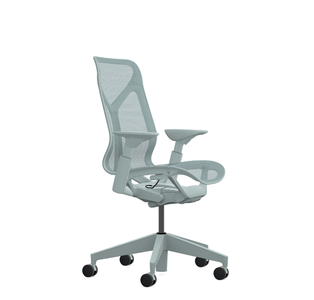 Кресло Herman Miller Cosm, средняя спинка, цвет Glacier, регулируемые подлокотники