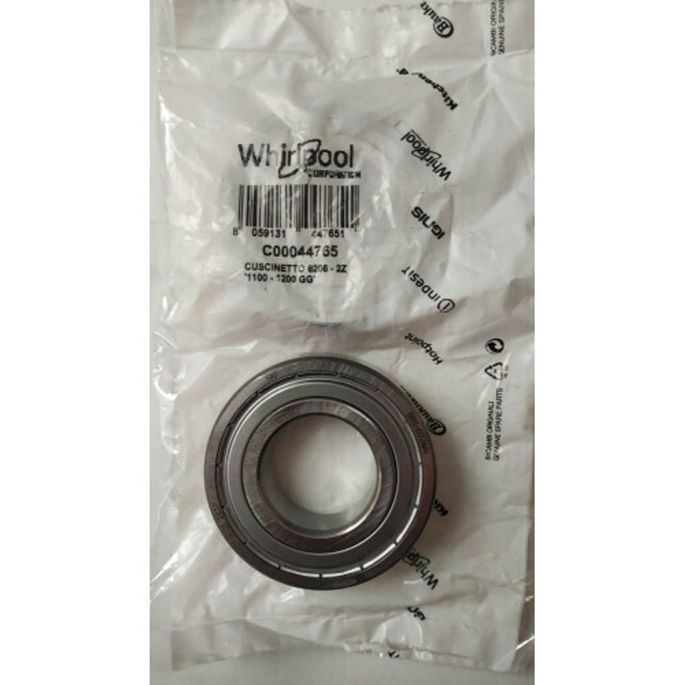 Подшипник 6206 SKF упак. Indesit 044765 (BB10726EE), BRG217UN AV11207