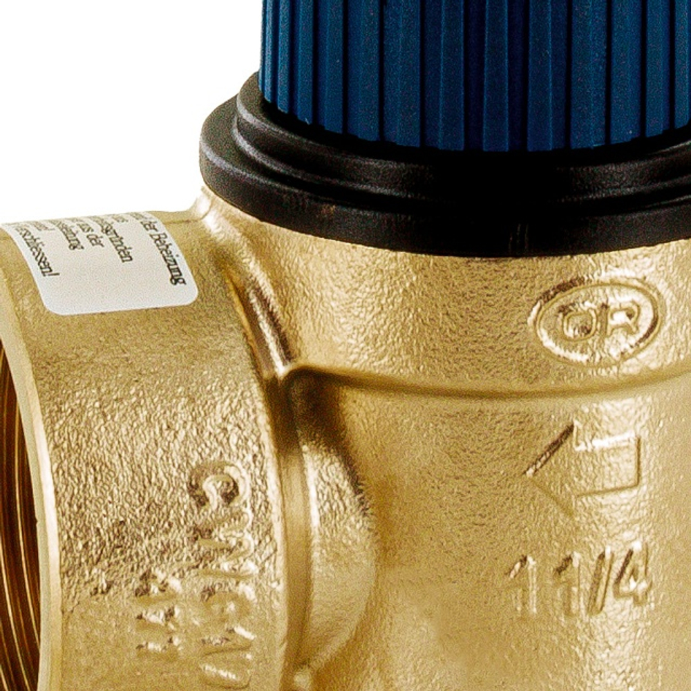 Клапан предохранительный STOUT SVS-0030 - 3/4", сброс 1" (ВР, Рн 6 бар, для систем водоснабжения)