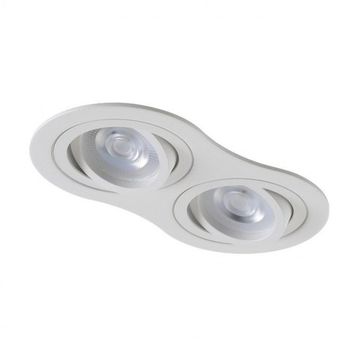 Встраиваемый точечный светильник CLT 001С2 WH белый Invisia Crystal Lux