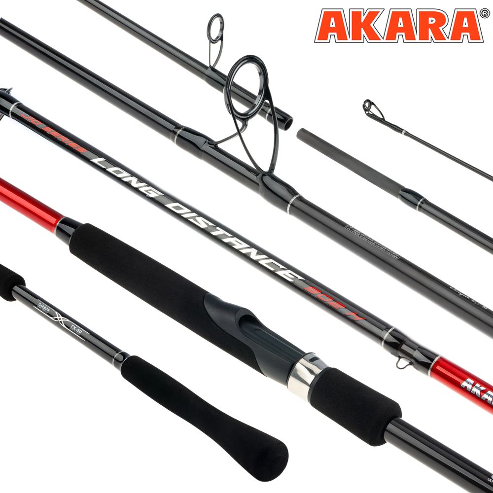 Спиннинг штекерный угольный 2 колена Akara Long Distance TX-40