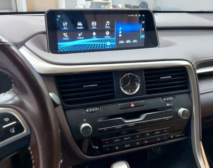 Магнитола для Lexus RX200t, RX300, RX350, RX450h 2015-2019 AL20 (взамен 8" экрана) - Kuberg BNR-16RXQ монитор 12.3", Android 10, Быстрая, CarPlay, 4G SIM-слот