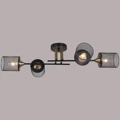 Подвесная люстра  38460-0.3-04 BK+COPPER Reluce