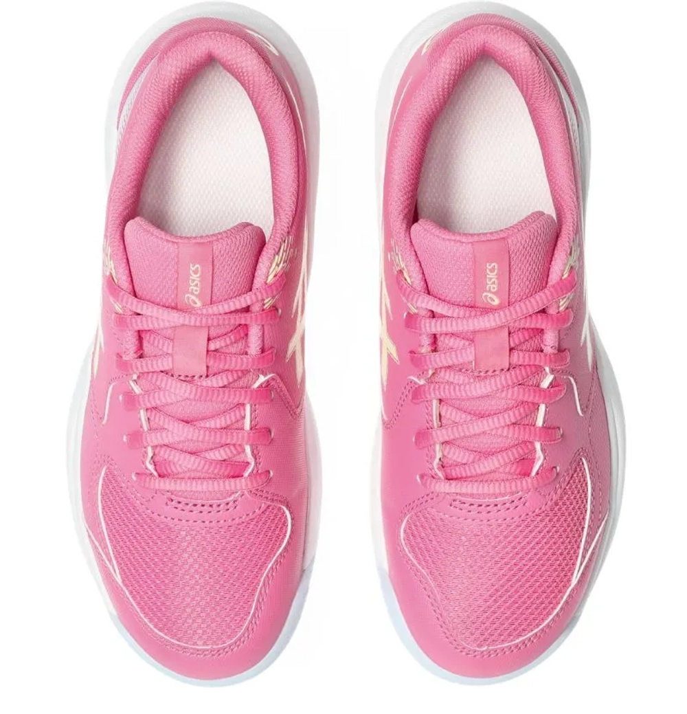 Детские теннисные кроссовки Asics Gel-Dedicate 9 GS - dragon fruit/soft yellow