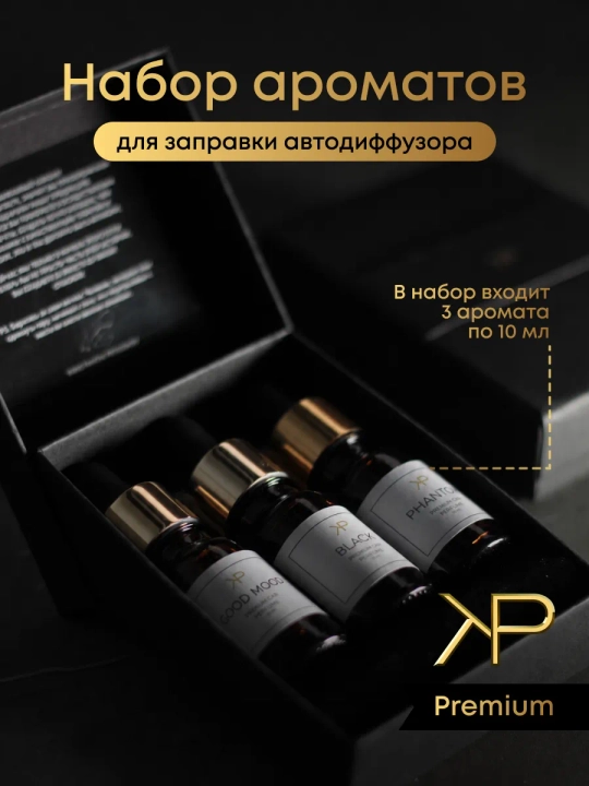 Подарочный набор дозаправок ароматизатора авто (2) — 3 рефила