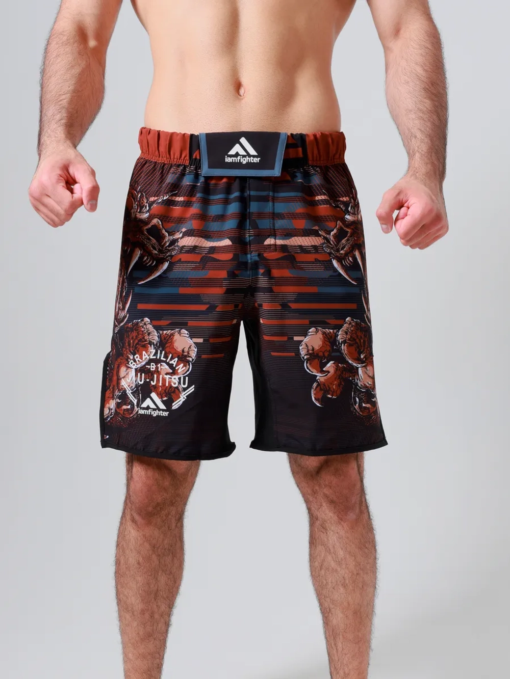 Шорты мужские спортивные для мма mma с разрезами