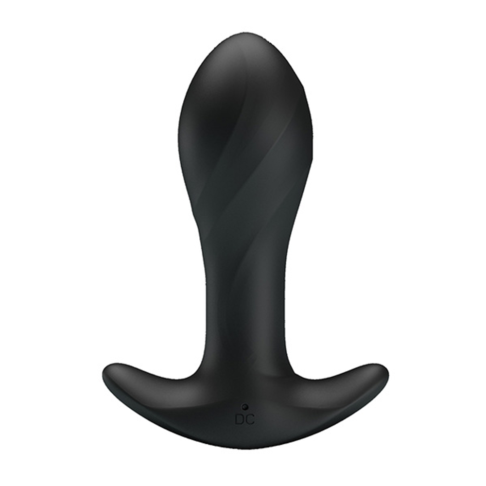 Черная анальная вибропробка 10,4см Pretty Love Anal Plug Massager BI-040067