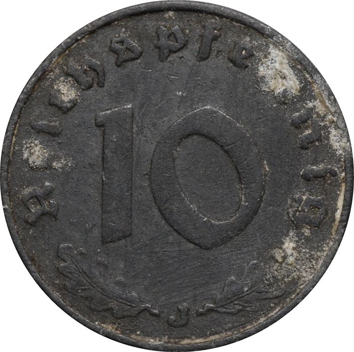 10 рейхспфеннигов 1941 Германия (Третий рейх) "J"
