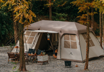 Палатка Naturehike Village 17, 4-местная, автоматическая, алюминиевый каркас, коричневая