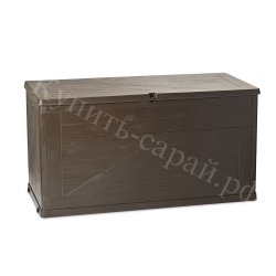 Пластиковый сундук Toomax Multibox Wood 420 л brown