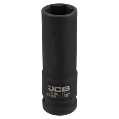 Головка ударная глубокая тонкостенная 1/2'', 17мм (6гр.) JCB JCB-4458517TH
