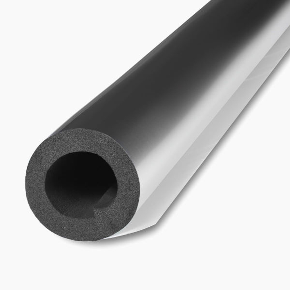 Трубка из вспененного каучука K-FLEX ECO black с покрытием AL CLAD толщина 9 мм Тмакс=130°C черный