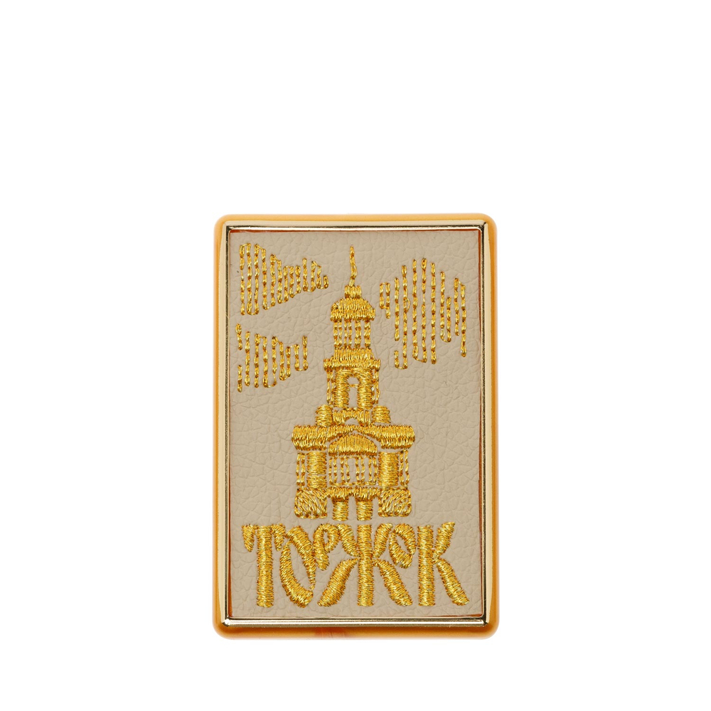 Магнит «Торжок» а20/67 бежевый / золото