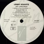 Lenny Kravitz – Let Love Rule (Европа 1989г.)